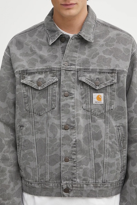Carhartt WIP giacca di jeans Duck Helston Jacket grigio I033766.2I30H