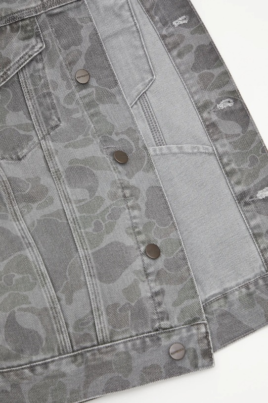 Carhartt WIP giacca di jeans Duck Helston Jacket I033766.2I30H grigio