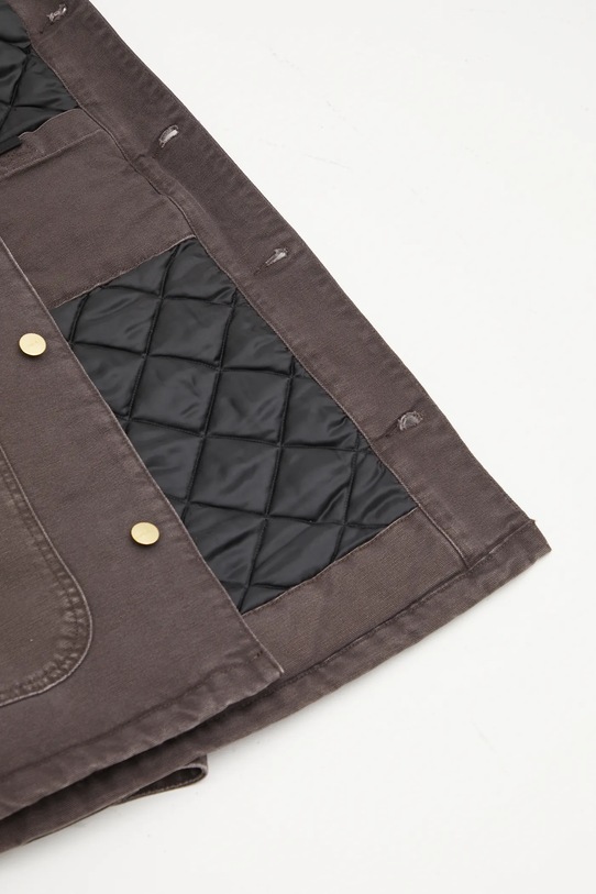 Carhartt WIP kurtka bawełniana OG Chore Coat I035613.1YL4O brązowy
