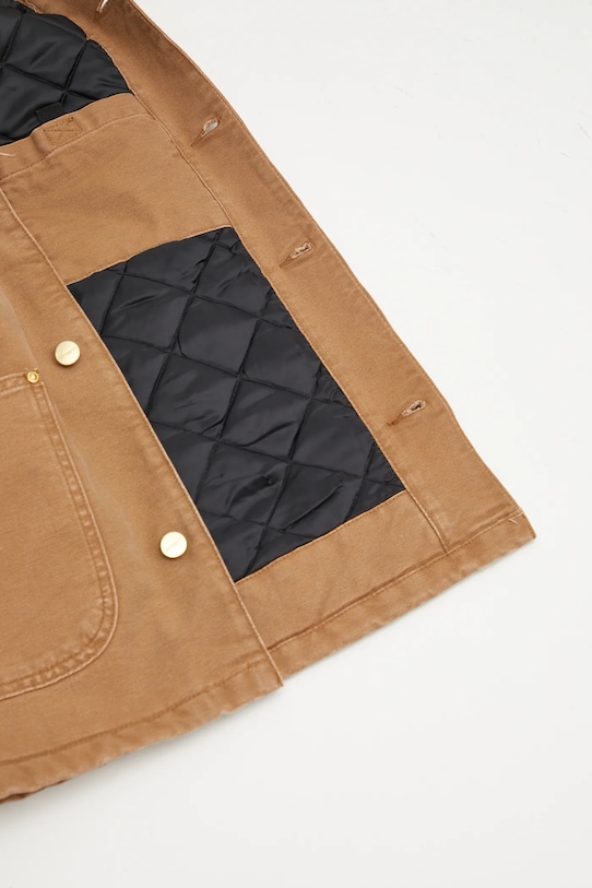 Carhartt WIP kurtka bawełniana OG Chore Coat I035613.00S4O brązowy