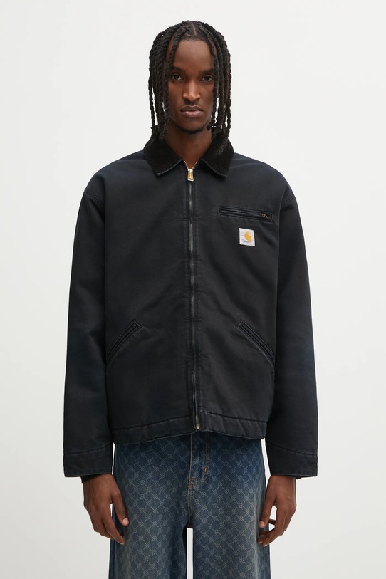Carhartt WIP kurtka bawełniana OG Detroit Jacket bez kaptura czarny I035614.00E4O