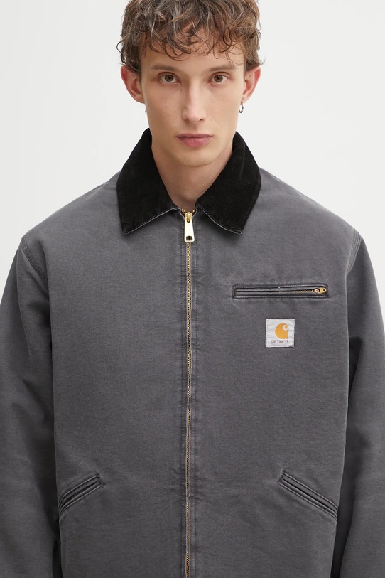 Carhartt WIP kurtka bawełniana OG Detroit Jacket szary I035614.3CL4O
