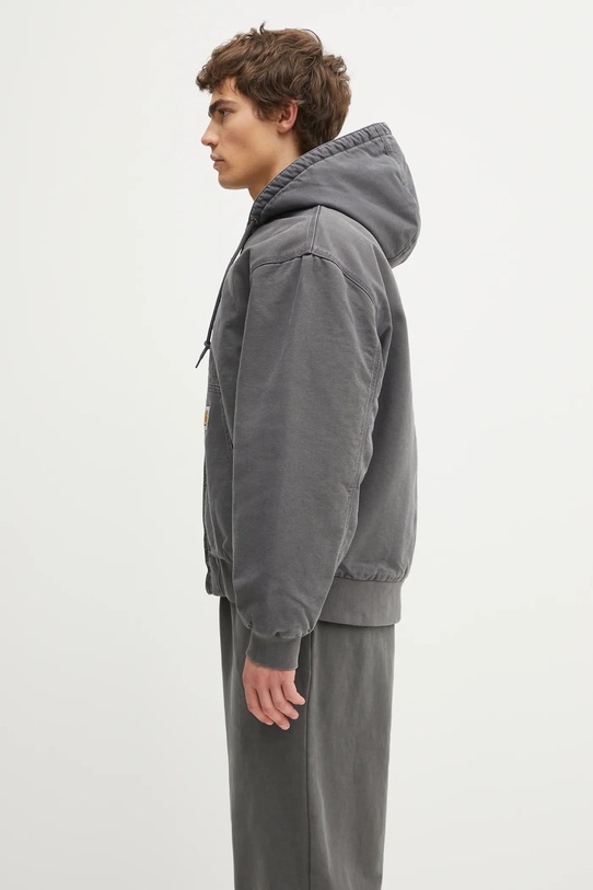 Carhartt WIP kurtka bawełniana OG Active Jacket I035891.874O szary AW25