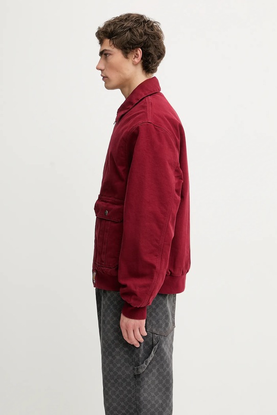 Хлопковая куртка Carhartt WIP Stanton Jacket I035617.H806 красный AW25