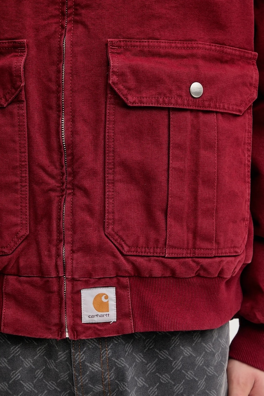 Хлопковая куртка Carhartt WIP Stanton Jacket красный I035617.H806