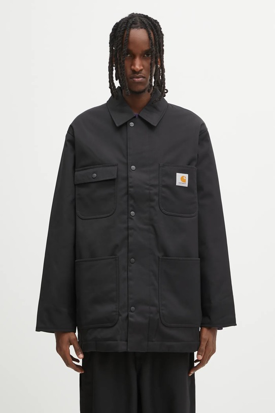 Carhartt WIP kurtka Leroy Chore Coat bez kaptura czarny I035343.89XX