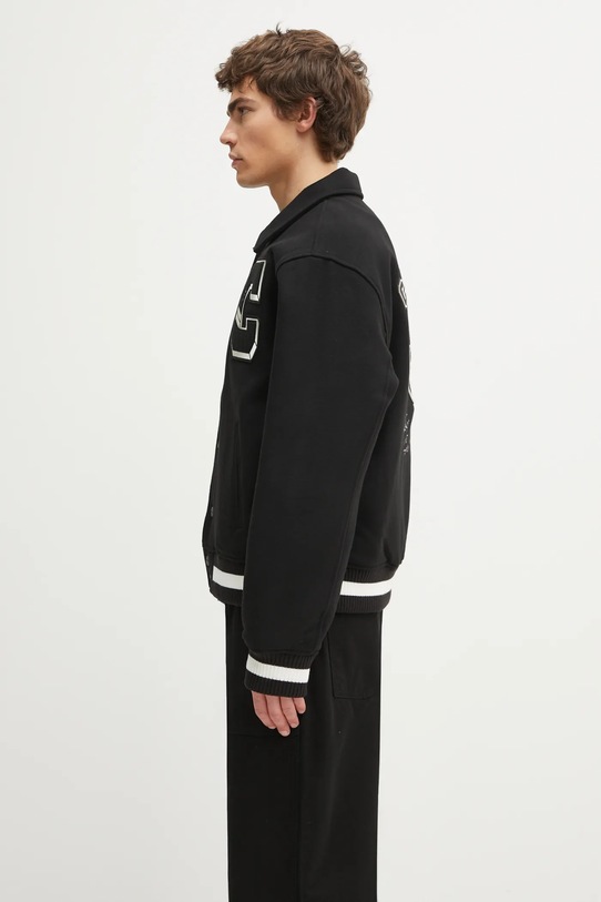 Carhartt WIP kurtka z dodatkiem wełny World Class Varsity I035432.89XX czarny AW25