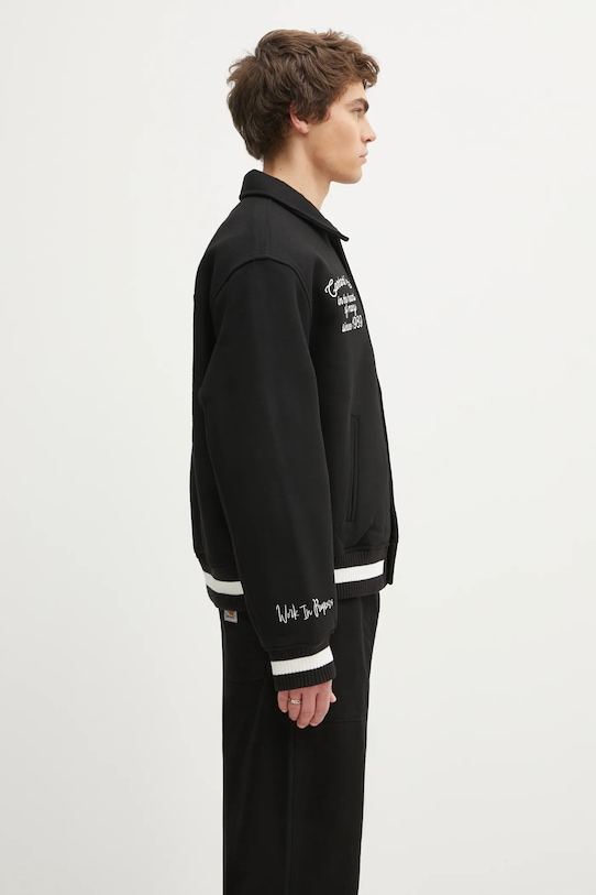 Carhartt WIP kurtka z dodatkiem wełny World Class Varsity czarny I035432.89XX