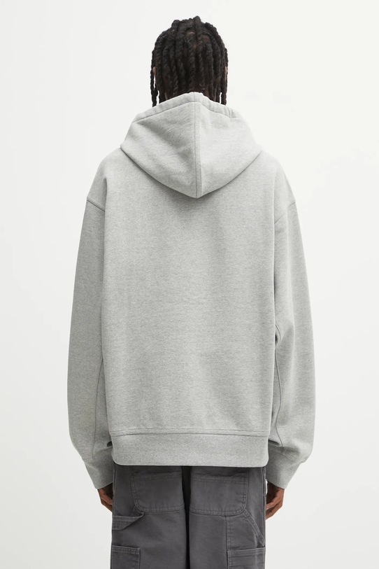 Odzież Carhartt WIP bluza Hooded American Script Jacket I033063.V6XX szary