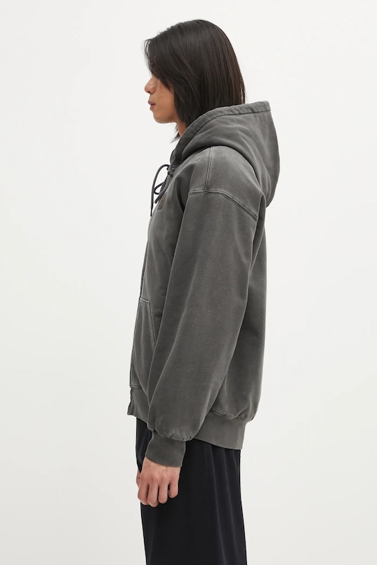 Carhartt WIP bluza bawełniana Hooded Vista Jacket I029524.89GD szary AW25