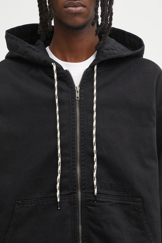 No Problemo kurtka bawełniana Ripstop Workwear czarny NP7015004