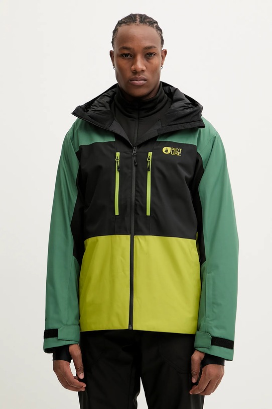 Picture kurtka narciarska Object sporty zimowe zielony MVT0584