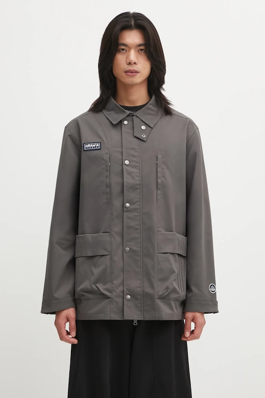 adidas Originals kurtka Merkland Spzl J bez kaptura szary KA1328