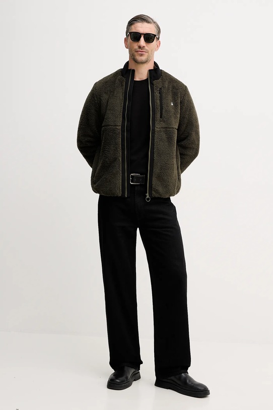 United Colors of Benetton kurtka 2LNEUN06Y zielony AW25