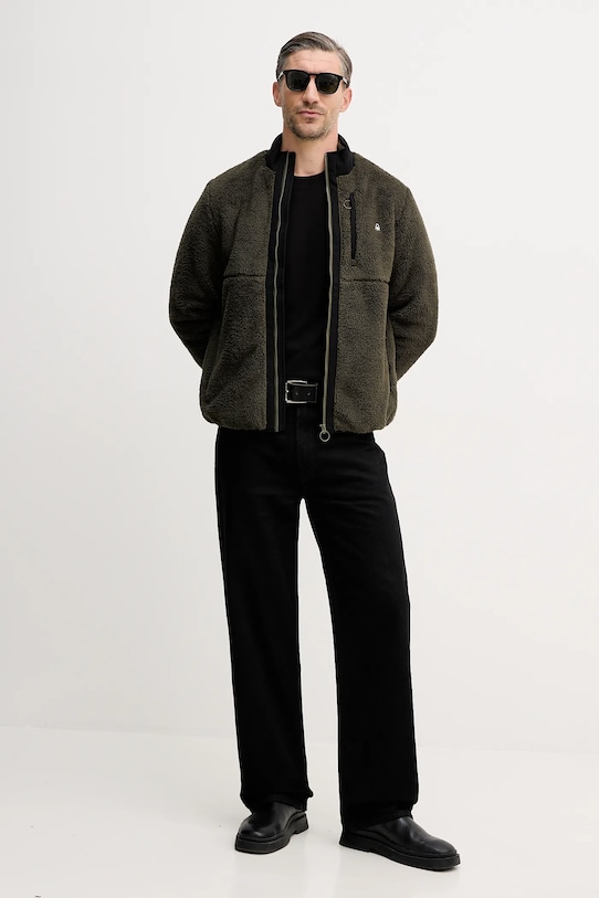 United Colors of Benetton kurtka 2LNEUN06Y zielony AW25