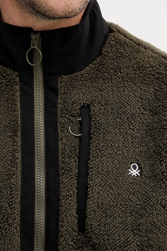 United Colors of Benetton kurtka 2LNEUN06Y zielony