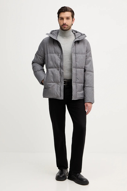 United Colors of Benetton geacă 2MNAUN06X gri AW25