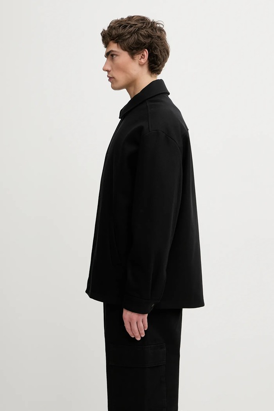 Bunda s příměsí vlny Maison Kitsuné Casual PM00409WM2023 černá AW25