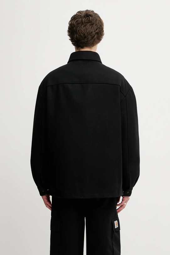 Oblečení Bunda s příměsí vlny Maison Kitsuné Casual PM00409WM2023 černá