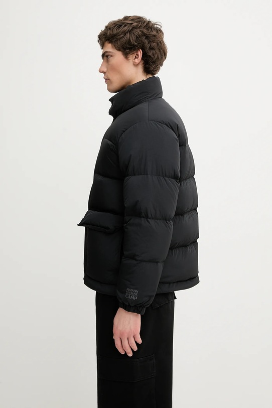 Péřová bunda Maison Kitsuné Quilted Puffer PM02230WQ4070 černá AW25