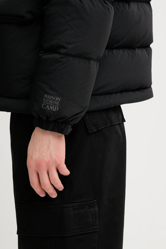 Péřová bunda Maison Kitsuné Quilted Puffer PM02230WQ4070 černá