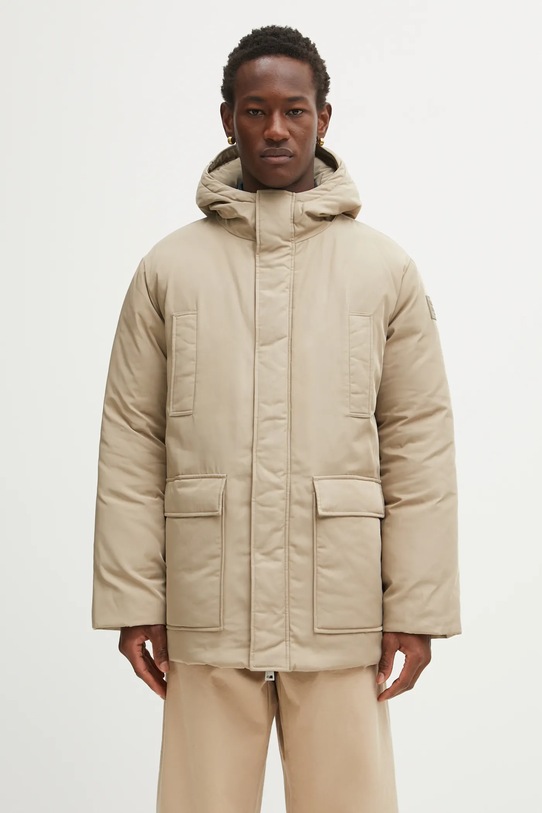 Maison Kitsuné kurtka Quilted Parka pozostałe beżowy PM02212WW9070