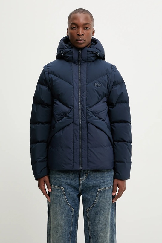 Jakna Helly Hansen VILLAGE MODULAR DOWN JACKET pernata podstava mornarsko plava 54492
