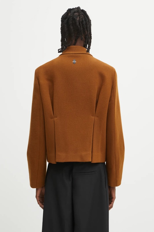 Odzież Ader Error kurtka z dodatkiem wełny JACKET BO01FWJK0102BR brązowy