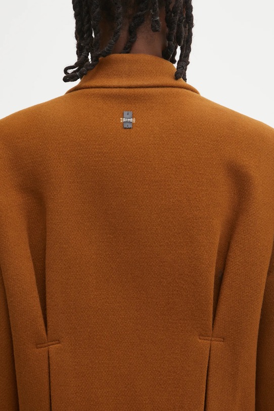 Ader Error kurtka z dodatkiem wełny JACKET brązowy BO01FWJK0102BR