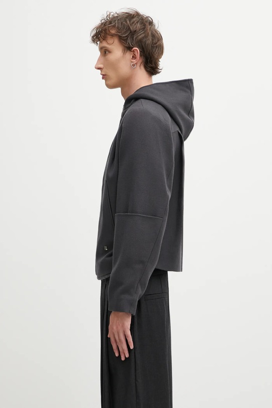 Ader Error kurtka wełniana JACKET BO01FWJK0103GR szary AW25