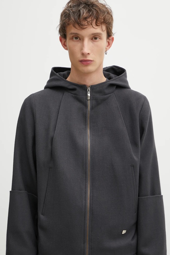 Ader Error kurtka wełniana JACKET szary BO01FWJK0103GR