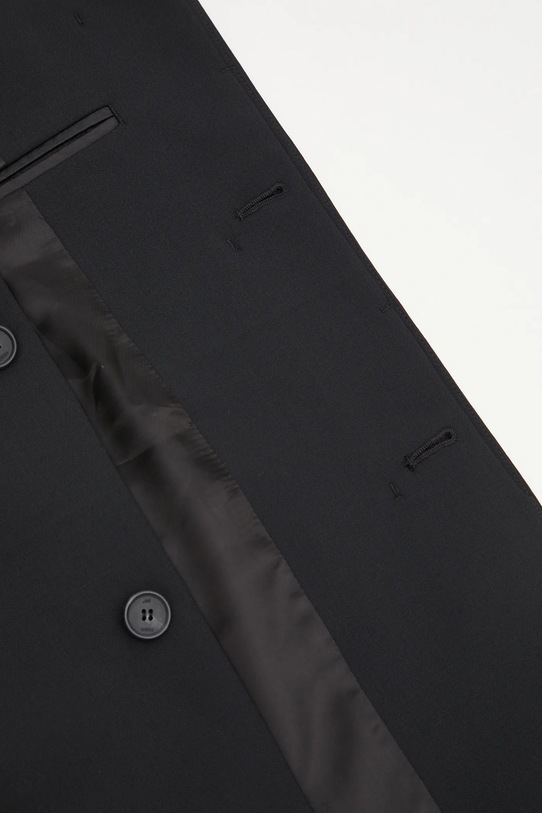 Bunda s prímesou vlny 032C Suit F25.MRW.2001.000 čierna