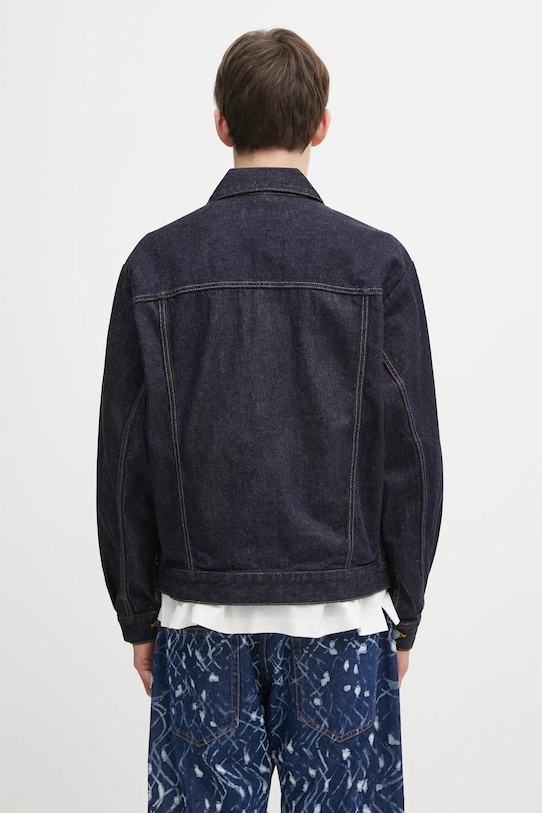 Îmbrăcăminte Wacko Maria geacă jeans Trucker Jacket 25FW.WMO.BL20 albastru