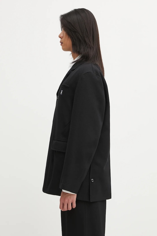 Μάλλινο σακάκι Undercover US2E4192 μαύρο AW25