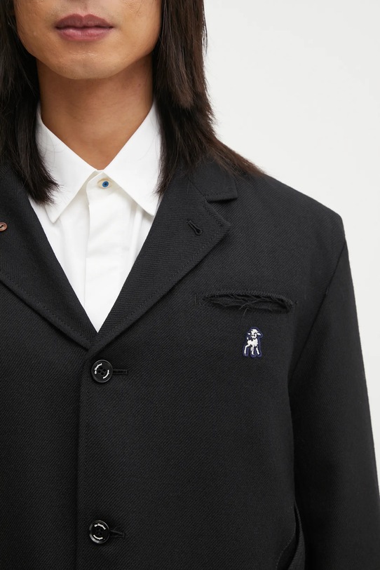 Μάλλινο σακάκι Undercover μαύρο US2E4192