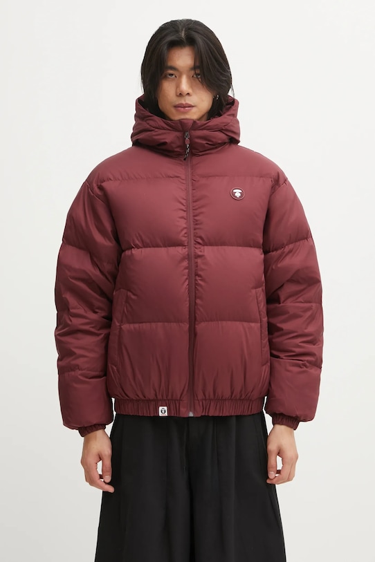 AAPE kurtka puchowa 29.5" Now pozostałe bordowy AAPDNM7725XXP