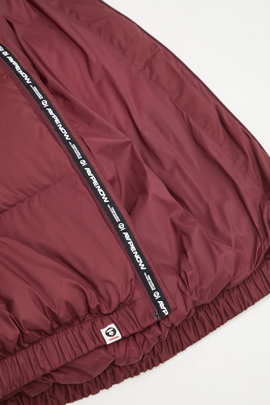 AAPE kurtka puchowa 29.5" Now AAPDNM7725XXP bordowy