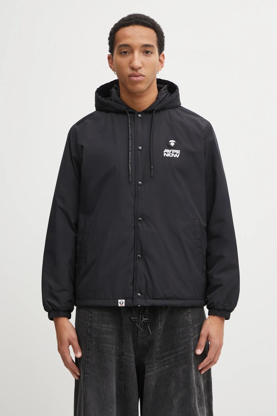 AAPE kurtka Now pozostałe czarny AAPJKM7722XXP