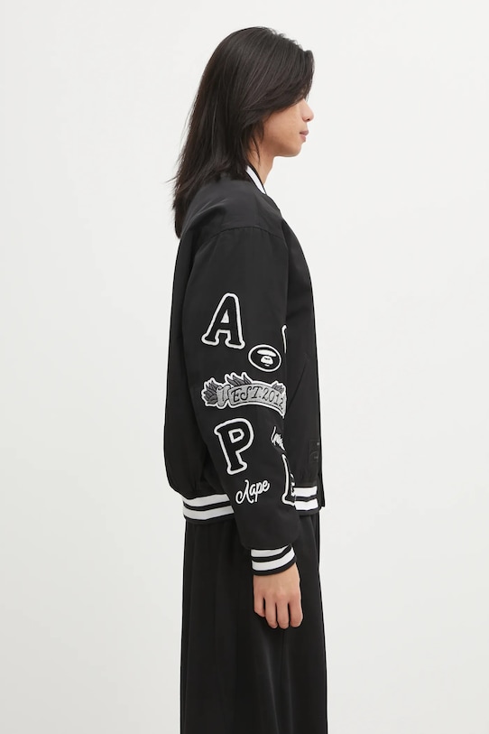 AAPE kurtka bomber Main czarny AAPJKM7742XXP