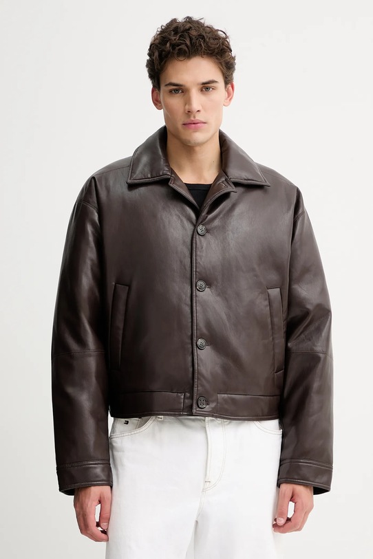 Nanushka kurtka NM25FWJK06678 bez kaptura brązowy NM25FWJK06678