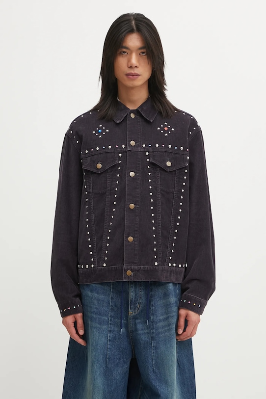 Needles kurtka sztruksowa nieocieplane fioletowy RW167