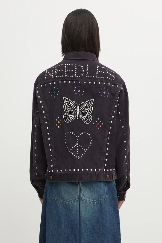 Odzież Needles kurtka sztruksowa RW167 fioletowy