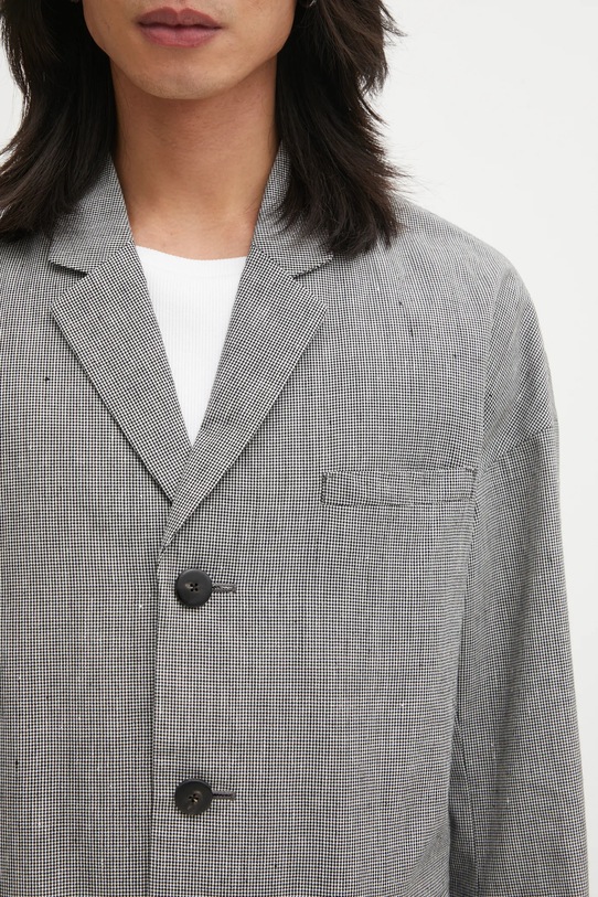 Visvim marynarka z dodatkiem wełny HAMMONS JKT SANTOME czarny 125205013010