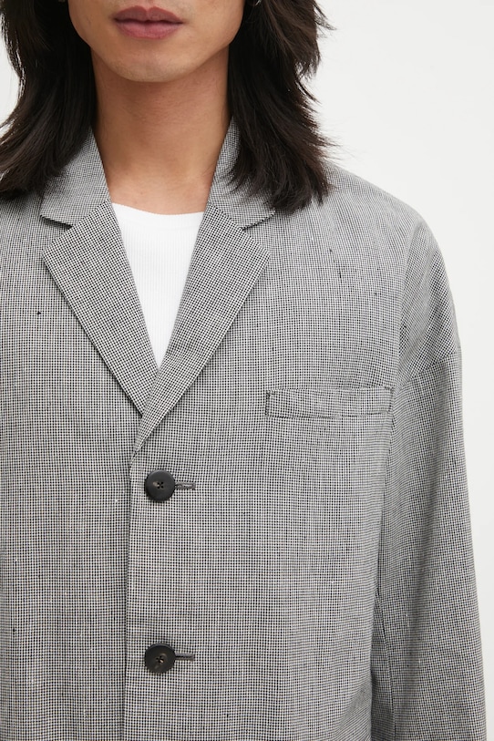 Visvim gyapjúkeverék felső HAMMONS JKT SANTOME fekete 125205013010