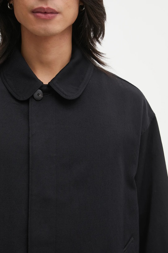 Visvim kurtka z dodatkiem wełny BALMAT SOUTIEN czarny 125205013013