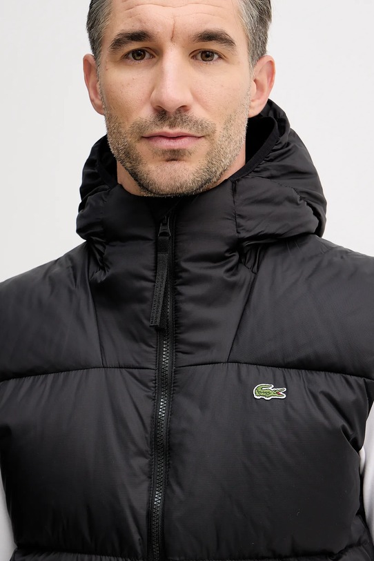 Páperová vesta Lacoste čierna BH2895