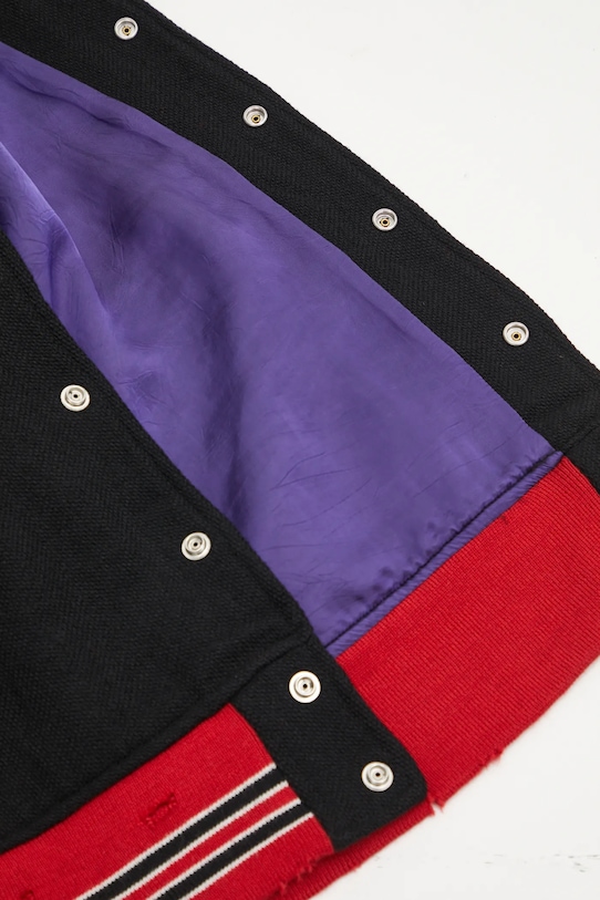 Vlněná bunda Needles Deconstructed RW168 černá