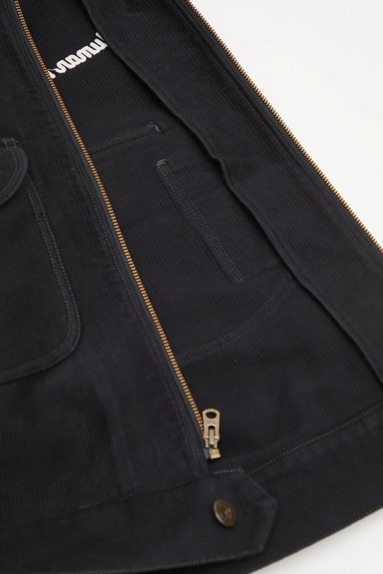 Human Made kurtka bawełniana ZIP-UP WORK HM30JK009 czarny