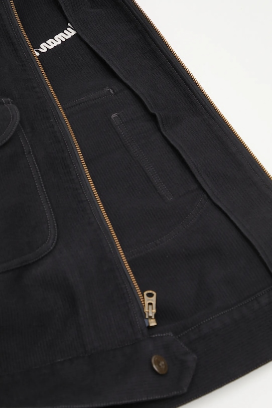 Human Made kurtka bawełniana ZIP-UP WORK HM30JK009 czarny