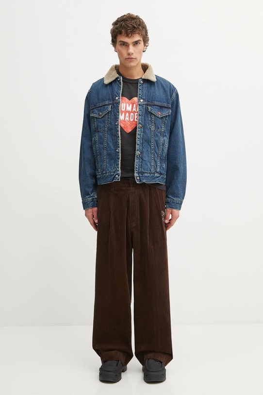 Human Made kurtka jeansowa bawełniana BOA LINED HM30JK004